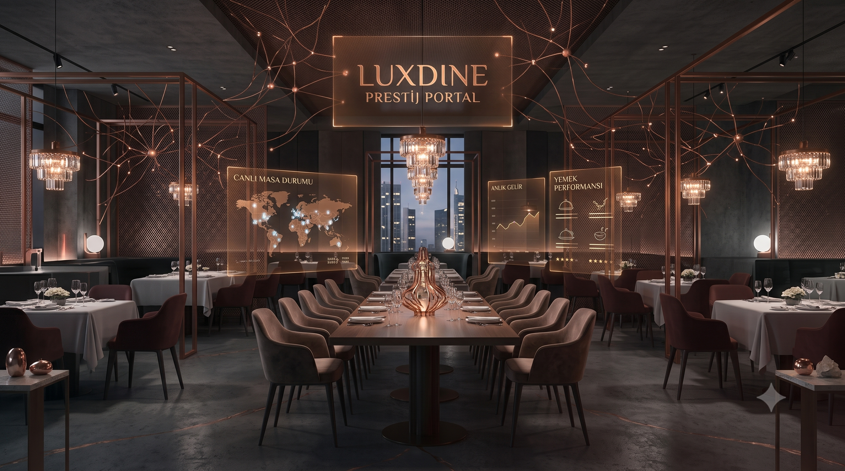 LUXDINE Yeni Nesil Restorant Takip Uygulaması